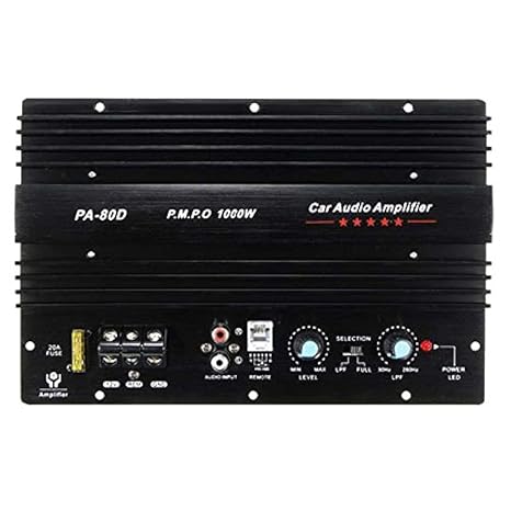 12V 1000W Car Audio High Power Amplifier Amp Board Powerful Subwoofer Amp PA-80D