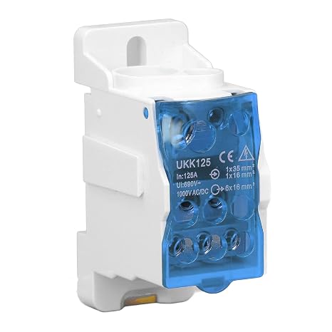 UKK-125A 690V Din Rail Terminal Block, with Cover