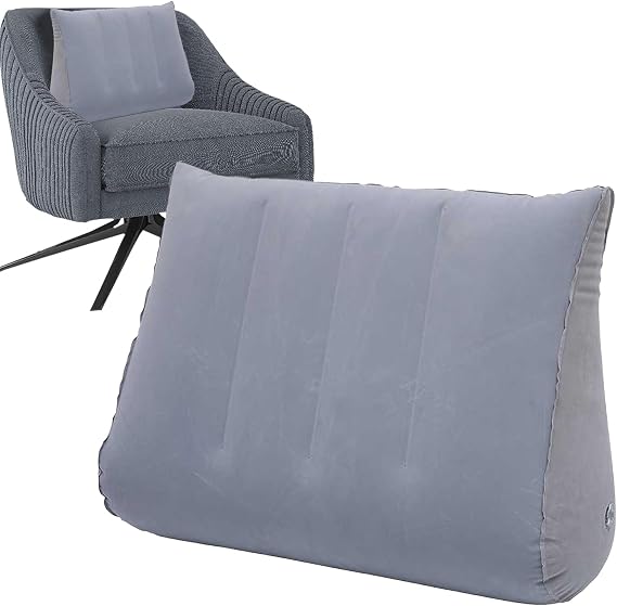 Leg Wedge Pillow - Inflatable Portable Camping Pillow | Body Positioner, Reading Lumbar Cushion for Home Camping Yoga School Reading Beach Car Leg Elevation