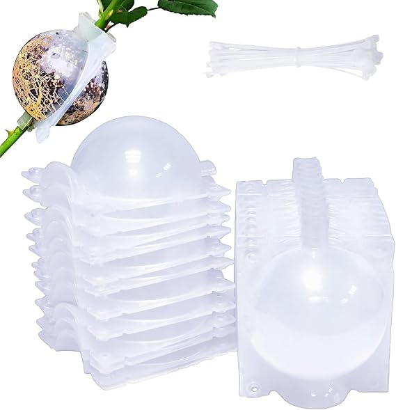 10 PCS Root Trainers,Reusable Transparent Propagators for Plants Gardening Tools Plant Propagation Buddy Plant Root Growing Box Tree Propagation Tubes Propagation Kit (With Extra Zip Ties)