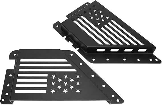 Front Door Storage Pockets Black Side Insert Box Replacement for 2021 2022 2 Door & 4 Steel & Aluminum Alloy Interior Accessories