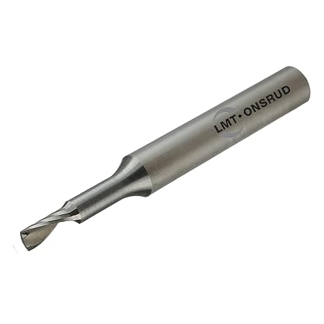 63-760 Solid Carbide Upcut Spiral O Flute, Inch, Uncoated (Bright) Finish, 21 Degree Helix, 1 Flute, 2.0000" Overall Length, 0.1250" Cutting Diameter, 0.1250" Shank Diameter