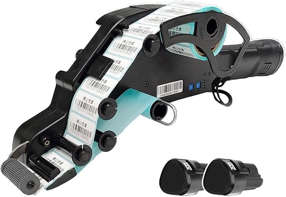 Automatic Label Applicator Machine with Touch Sensor, Wireless Handheld Labeler for Shipping, Warehouse, Inventory, Retail Price Tags on Boxes, Plastic, Books