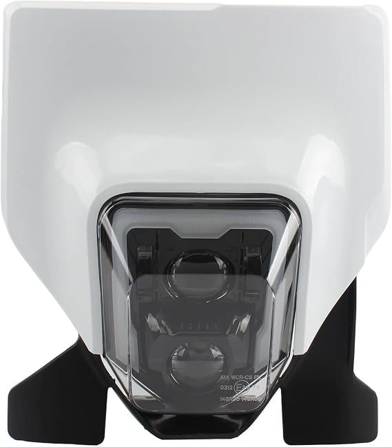 Motorcycle Spotlights Motorcycle LED Headlight For FC TC FE TE 250 350 450 For Supermoto Headlamp For Enduro Dirt Bike Motocross Front Headlight(Black)