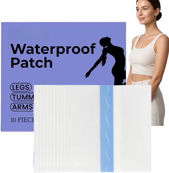 10pcs Waterproof Invisible Firming Patches,Skin Lifting Tape for Thighs&Legs,Fast Effective Leg Lift Patches for Sagging Skin,Loose Skin Tape for Arms and Body,Compact Moisturizing Non-Irritating