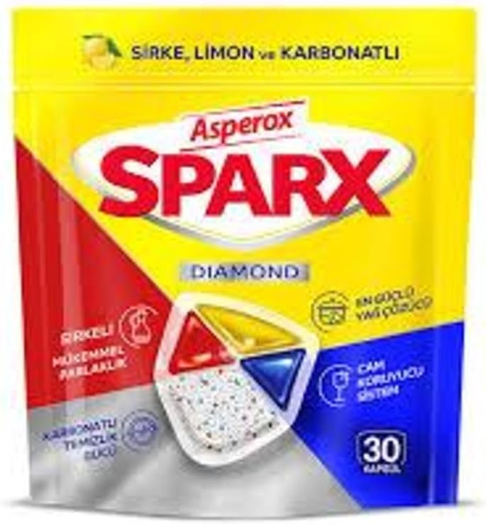 Asperox Sparx Bulaşık Makinesi Kapsülü 30 Yıkama X 2 Adet