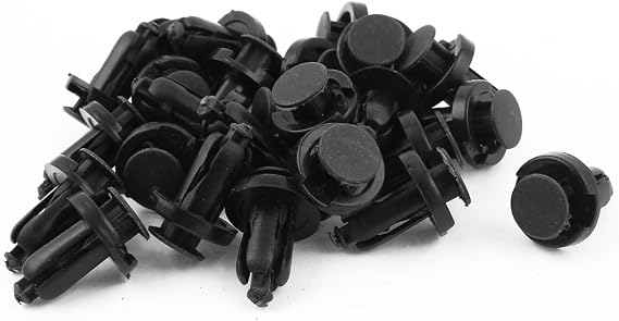 sourcingmap 25 Pcs Plastic Rivets Fastener Car Bumper Push Clips 10mm for Car