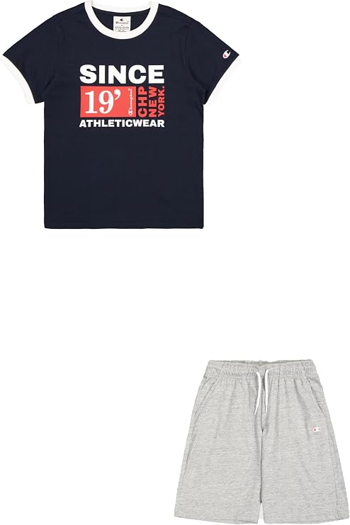 Champion Boy's Legacy Boy - Graphic Crewneck Set With Large Print Set