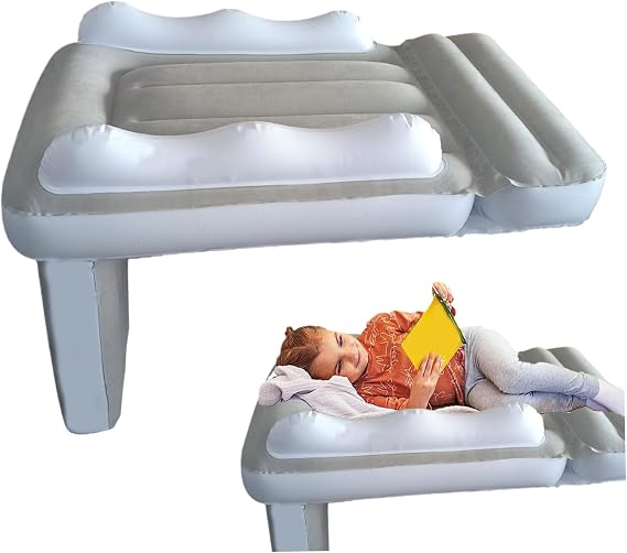 Airplane Bed for Toddlers - Inflatable Travel Bed for Kids, Baby - Fits Most Cars and Planes