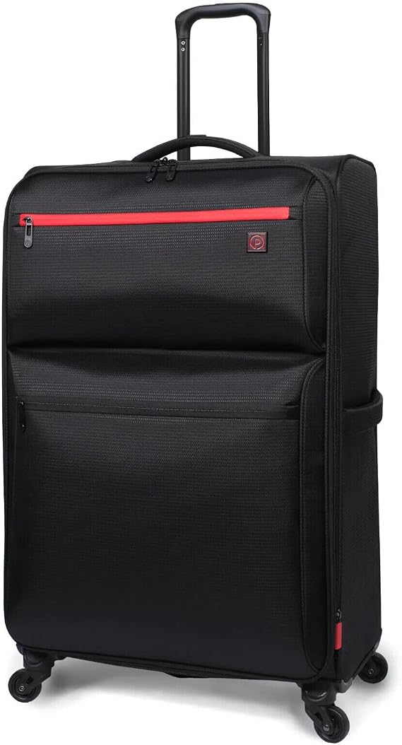 Protege Trulite 32.5" Lightweight Check Luggage Black 82.6cm Large 3.9kg
