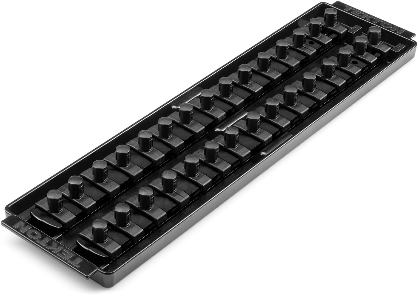 TEKTON 38 Inch Drive 2-Rail Socket Organizer Set, Black 30-Tool | OST12230