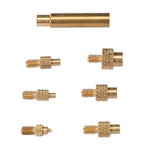 Heat Set Insert Tips, M2 M2.5 M3 M4 M5 M6 1/4 Inch M8 936 Universal Soldering Iron Tips Soldering Tips Brass Face to Face Contact Easy to Use 3D Printed Parts for 3D Printer
