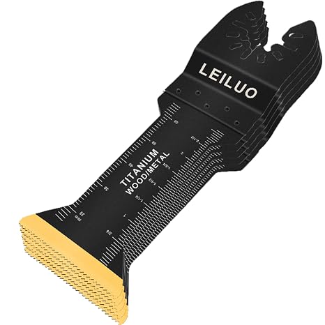 LEILUO 5 Pcs Titanium Multi Tool Blades Set, Multitool Blades Deep Cuts