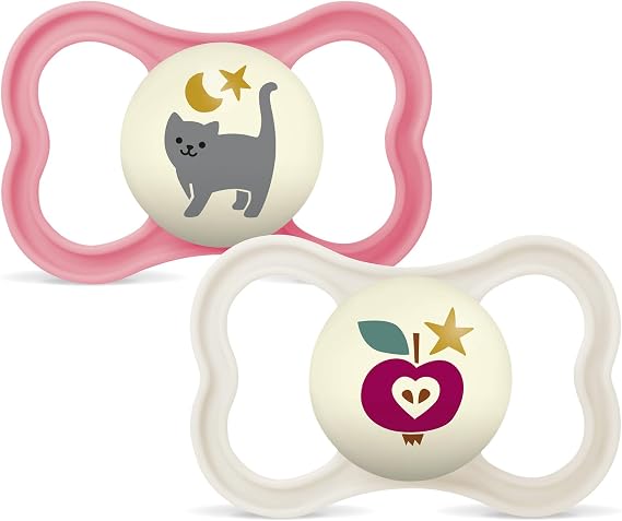 MAM Supreme Pacifier for Babies +16 Months, Matte Pink, 2 pcs