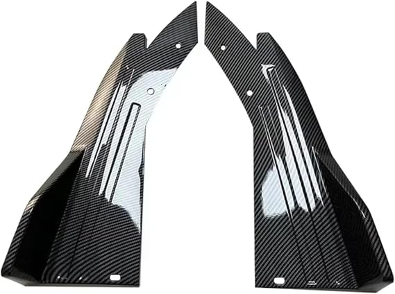 Rear Valance Diffuser Spoiler Splitter For BMW E46 E90 325i 335i 330i For M3 Rear Bumper Diffuser Splitter Spoiler Canards Side Skirts Cover Sticker Trim(Carbon Look)