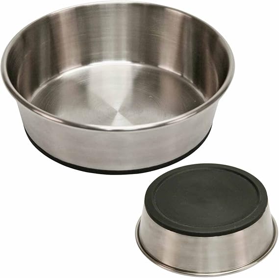 Kerbl Stainless Steel Bowl, 2800 ml, Silver