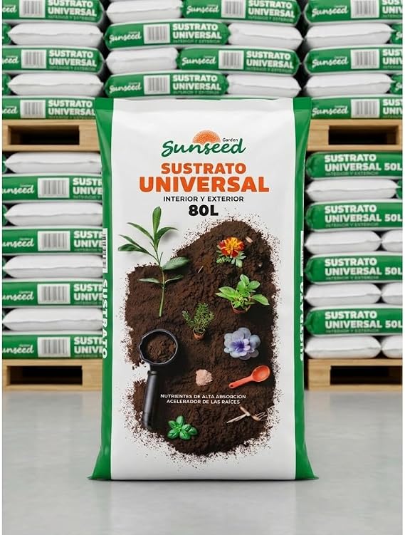 Universal Substrate for Indoor and Outdoor Plants - Sunseed | 80 liters