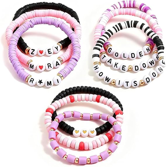 for Inspired Bracelets, Friendship Bracelet Set, Stackable Stretch Bracelets for Fans Christmas Birthday Gifts, Concert Outfits Accessories