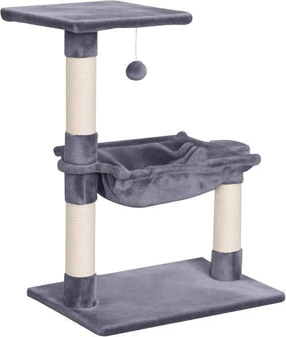 PawHut Scratching Tree for Cats Tower for Cats 50 x 36 x 70 cm Grey