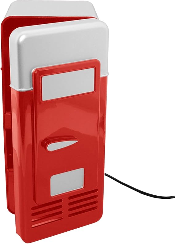USB Mini Refrigerator | Personal Drink Cooler and Warmer | Compact Cooling Device Ideal for Desktop, Home, Office, Bedroom, Car and Travel. Perfect