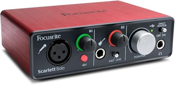 Focusrite Scarlett Solo Compact 1st Generation USB Audio Interface