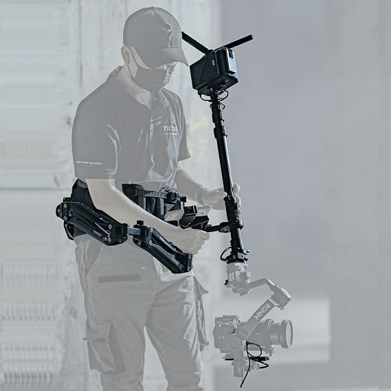 TILTA Float Handheld Gimbal Stabilizer Support System for DJI RS 2 and RS3 Pro, Vest and Spring Arm Design, Compatible with All Gimbals GSS-T01-V