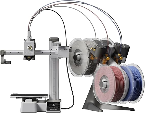 Bambu Lab A1 Mini Combo 3D Printer - Fast FDM Multimaterial Automatic Calibration