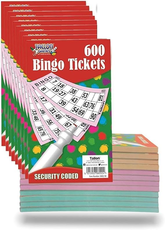 Orbitron 12Pcs Bundle Jumbo Bingo 600 Tickets Games Security Coded 6 to View on a Page