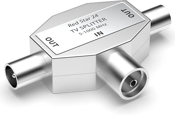 RedStar24 2 Way Antenna Distributor, TV Antenna Duplicator