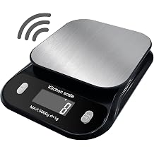 Talking Digital Kitchen Scale,Talking Electronic Kitchen Scales,Food Weighing Scale with Stainless Steel Disc Platform,Add & Weigh/Tare Function,supports switching between four units: g, lb and oz