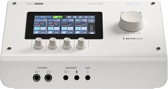 Yamaha URX22W USB-C Audio Interface, 32bit/192kHz, 4-in/2-out,