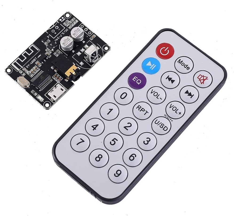 DollaTek BLE 5.0 Bluetooth Receiver Audio Stereo Decoder Module DC 3.7V-24V for DIY Voltage Volume Adjustable Speaker Amplifier Controller