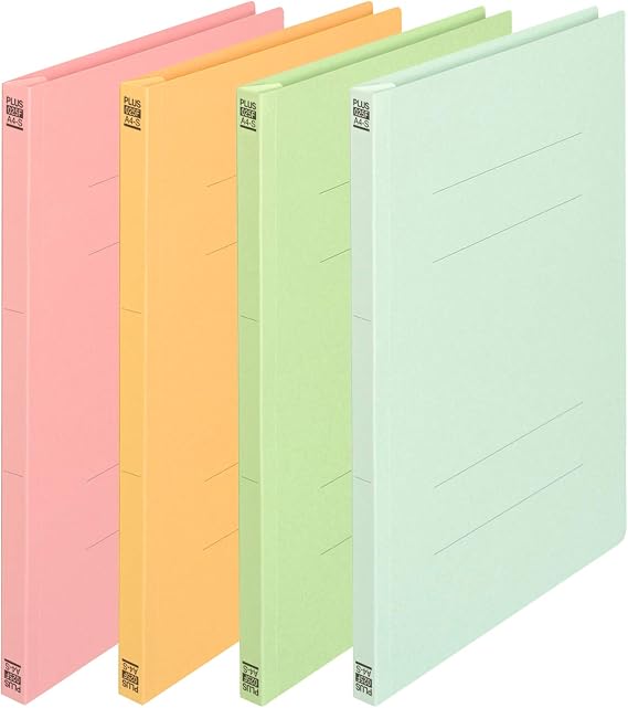 Plus NO.025F Flat File A4 Open A3 Folding Storage 4 Color Set