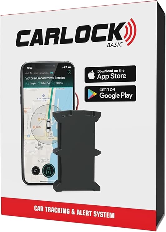 CARLOCK BASIC - Car Tracker & Car Alarm. Tracks Your Vehicle In Real Time and Notifies You Immediately of Suspicious Vibration or Movement. Complete Security and Protection. Hard Wired