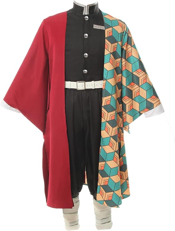 Fiamll Tanjirou Zenitsu Giyuu Cosplay Costume for Japanese Anime Cosplay Outfit Halloween Costume
