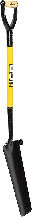 JCB 400 x 180 /110mm Blade Grafting Spade - Newcastle Style – Drain Master - Professional Solid Forged, Long Handle, Site and Gardening Tools - For Home Improvement