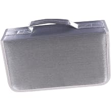 POPETPOP 128 Pcs Suitcase Organizer Bag Zip Wallet Empty Dvd Case Dvd Wallet Holder Large Capacity Organizer Dvd Bag Handheld CD Bag Dvd Cloth