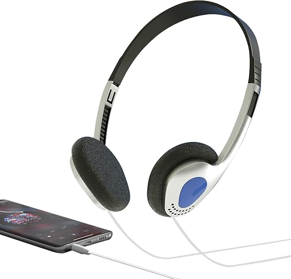 Retro Over-Ear Headphone | Lightweight Portable Style Wired Headphone | Vintage Feelings, Stereo Sound for Player, Home, Mobile Phone