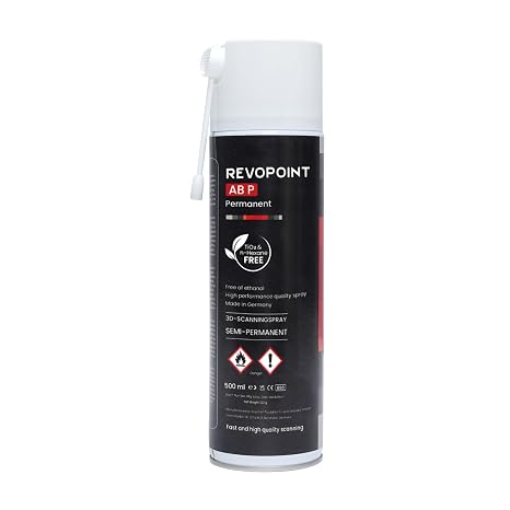 Revopoint 3D Scanning Spray for Reflective & Black Surfaces, AB-P, 500ml