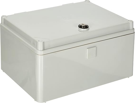 ELEKTRO-PLAST UNI-mini Switch Cabinet with Lock 300 x 200 x 160 mm Surface-Mounted Distribution Cabinet Industrial Housing Switch Box 43.01 IP65 5900 White