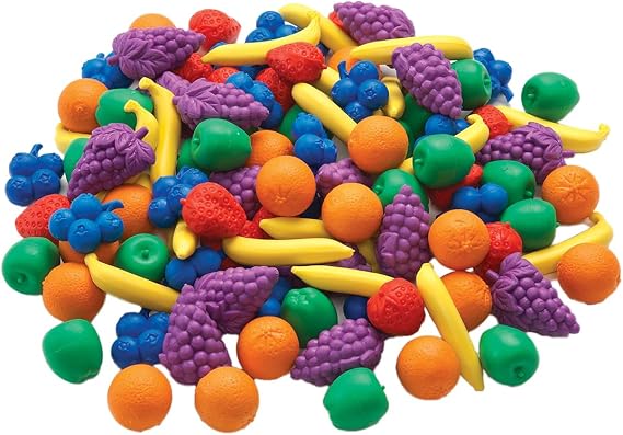 edxeducation Fruit Counters, Set of 108, Early Maths Manipulative for Kids