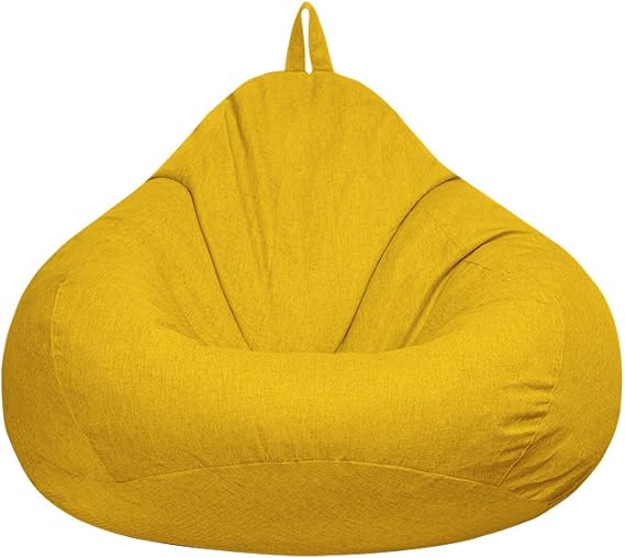 Garden Beanbag Bean Bag Chair Cover Adults Large Bean Bag Sofa Cover Lazy Puff Sofa Lazy (No Filler) 100Cm*120Cm A-8
