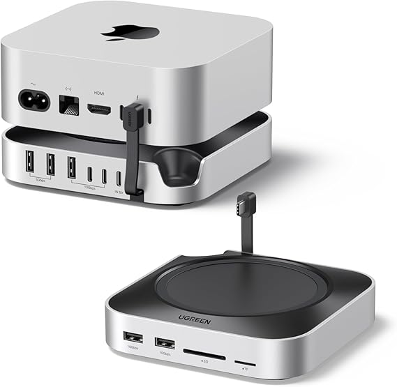 UGREEN Mac Mini M6/M5 Pro/M4 Dock with 10G NVMe SSD Enclosure (Up to 8TB)