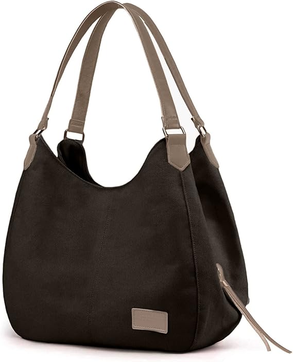 Cappadocia Vintage 3286 Lonia Kadın Kanvas Günlük Omuz Çantası Çok Bölmeli Pamuklu El Tote Hobo Çantası