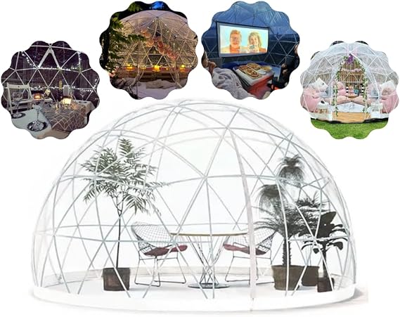 Garden Igloo Dome Geodesic Pod Bubble Tent 20% SALE 3.6m/12ft ADVANCED Connectors Camping Playroom Wellbeing Room Dining Party Birthday Restaurant Greenhouse Hiring