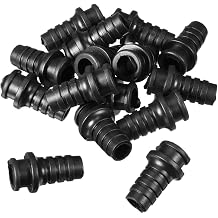 sourcingmap 15pcs 8-7mm PVC Strain Relief Cord Boot Protector Power Tool Hose Black