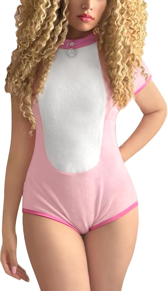 LittleForBig Cotton Collared Romper Onesie Pajamas Bodysuit - Pretty Pet Onesie