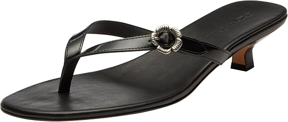 COACH Women's Tea Rose Thong Kitten Heels