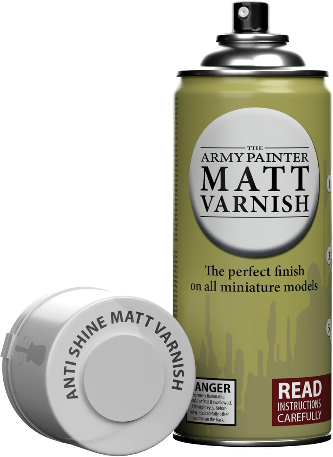 The Army Painter Anti Shine Matt Varnish for Miniature Painting - Acrylic after Quickshade Protector Spray Varnish for Miniature Wargames, DnD & Warhammer