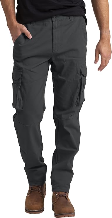 Men's Cargo Work Trousers Casual Stretch Cotton Heavy Duty Relaxed Fit Durable Safety Multi Pockets Construction Work Hiking Combat Work Utility Cargo Pants 32W-44W